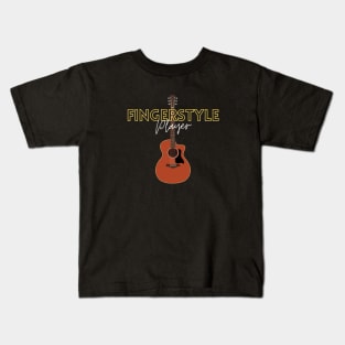 Fingerstyle Player All Mahogany Kids T-Shirt